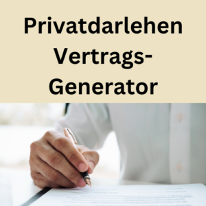 Privatdarlehen Vertrags-Generator